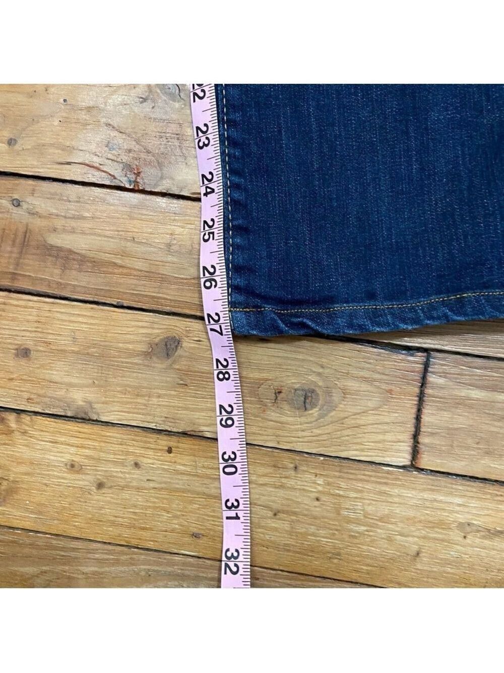 True Religion Avery Low Rise Bootcut Jeans Dark Wash Flap Pocket Size 32 - Picture 11 of 13
